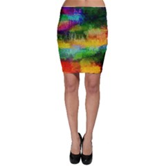 Pattern Texture Background Color Bodycon Skirt by Sapixe