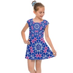 Digital Art Art Artwork Abstract Kids Cap Sleeve Dress