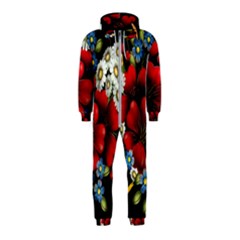 Flower Decoration Bouquet Of Flowers Hooded Jumpsuit (kids)