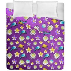 Default Floral Tissue Curtain Duvet Cover Double Side (california King Size)