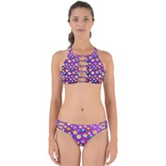 Default Floral Tissue Curtain Perfectly Cut Out Bikini Set by Sapixe