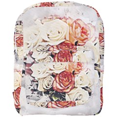 Flowers Background Wallpaper Art Full Print Backpack