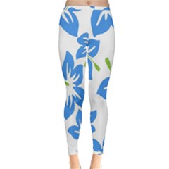 Hibiscus Wallpaper Flowers Floral Inside Out Leggings