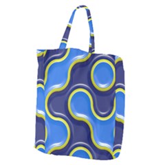 Pattern Curve Design Seamless Giant Grocery Tote by Sapixe