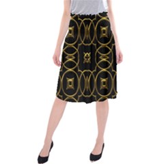 Seamless Pattern Abstract Midi Beach Skirt