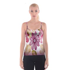 Print Fabric Pattern Texture Spaghetti Strap Top