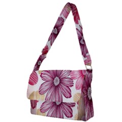 Print Fabric Pattern Texture Full Print Messenger Bag