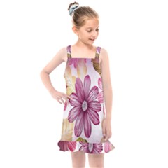 Print Fabric Pattern Texture Kids  Overall Dress by Sapixe