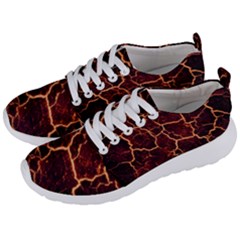 Lava Cracked Background Fire Men s Lightweight Sports Shoes