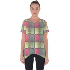 Seamless Pattern Seamless Design Cut Out Side Drop Tee