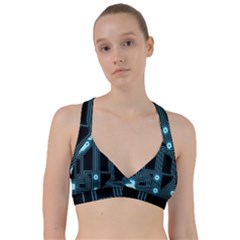 Seamless Repeat Repetitive Sweetheart Sports Bra by Sapixe