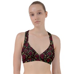 Seamless Tile Background Abstract Sweetheart Sports Bra by Sapixe