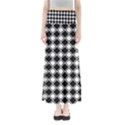 Square Diagonal Pattern Seamless Full Length Maxi Skirt View1