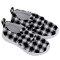 Square Diagonal Pattern Seamless Velcro Strap Shoes View3