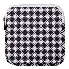 Square Diagonal Pattern Seamless Mini Square Pouch