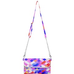 Squares Pattern Geometric Seamless Mini Crossbody Handbag