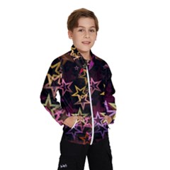 Stars Background Pattern Seamless Windbreaker (kids) by Sapixe