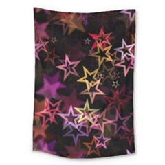 Stars Background Pattern Seamless Large Tapestry