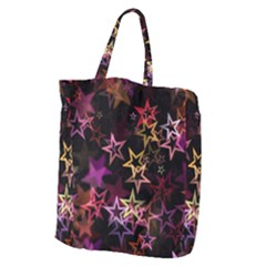 Stars Background Pattern Seamless Giant Grocery Tote by Sapixe