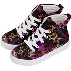 Stars Background Pattern Seamless Kid s Hi-top Skate Sneakers