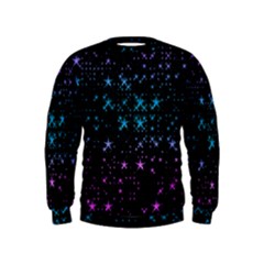 Stars Pattern Seamless Design Kids  Sweatshirt