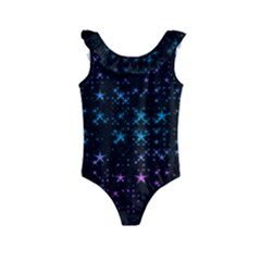 Stars Pattern Seamless Design Kids  Frill Swimsuit