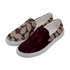 Wordsworth Red Mix 2 Women s Canvas Slip Ons by DeneWestUK