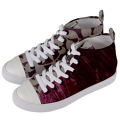 Wordsworth Red Mix 2 Women s Mid-top Canvas Sneakers by DeneWestUK