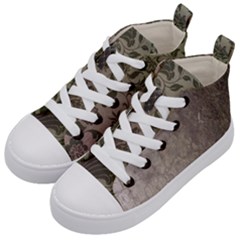 Wordsworth Grey Mix 2 Kid s Mid-top Canvas Sneakers by DeneWestUK