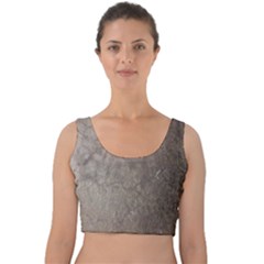 Wordsworth Grey Mix 2 Velvet Crop Top