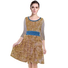 Margery Mix  Quarter Sleeve Waist Band Dress