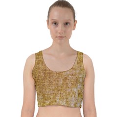 Margery Mix  Velvet Racer Back Crop Top