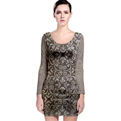 Wordsworth Grey Mix 3 Long Sleeve Bodycon Dress