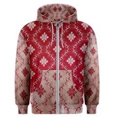 Chorley Weave Red Men s Zipper Hoodie