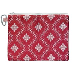 Chorley Weave Red Canvas Cosmetic Bag (xxl) by DeneWestUK