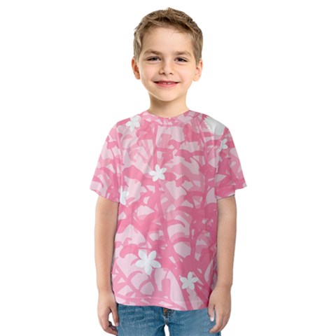 Plant Flowers Bird Spring Kids  Sport Mesh Tee by Sapixe