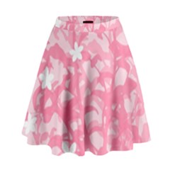 Plant Flowers Bird Spring High Waist Skirt by Sapixe