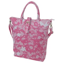 Plant Flowers Bird Spring Buckle Top Tote Bag by Sapixe