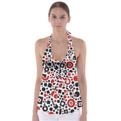 Square Objects Future Modern Babydoll Tankini Top