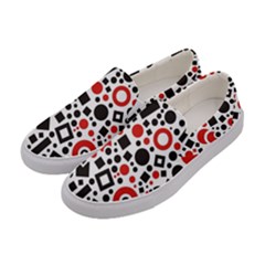 Square Objects Future Modern Women s Canvas Slip Ons