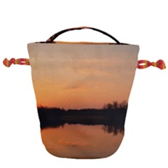 Sunset Nature Drawstring Bucket Bag by Sapixe