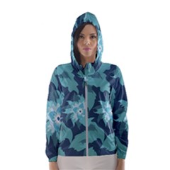 Graphic Design Wallpaper Abstract Hooded Windbreaker (women) by Sapixe