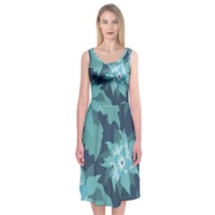 Graphic Design Wallpaper Abstract Midi Sleeveless Dress