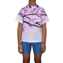 Essential Oils Flowers Nature Plant Kids  Short Sleeve Swimwear by Sapixe