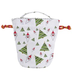 Christmas Drawstring Bucket Bag by Sapixe