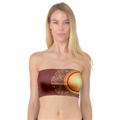 Badge Gilding Sun Red Oriental Bandeau Top by Sapixe