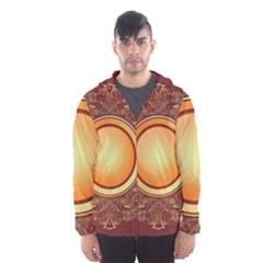 Badge Gilding Sun Red Oriental Hooded Windbreaker (men)