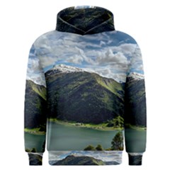 Panoramic Nature Mountain Water Men s Overhead Hoodie by Sapixe