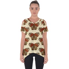 Butterfly Butterflies Insects Cut Out Side Drop Tee