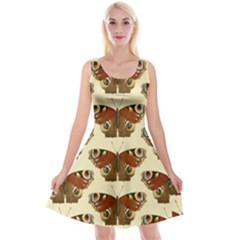 Butterfly Butterflies Insects Reversible Velvet Sleeveless Dress